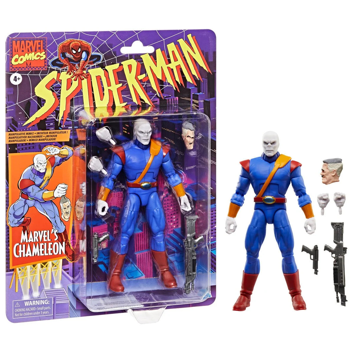 Hasbro Marvel Legends Retro Cardback Spider-Man Chameleon Hasbro Marvel Legends Retro Cardback Spider-Man Chameleon
