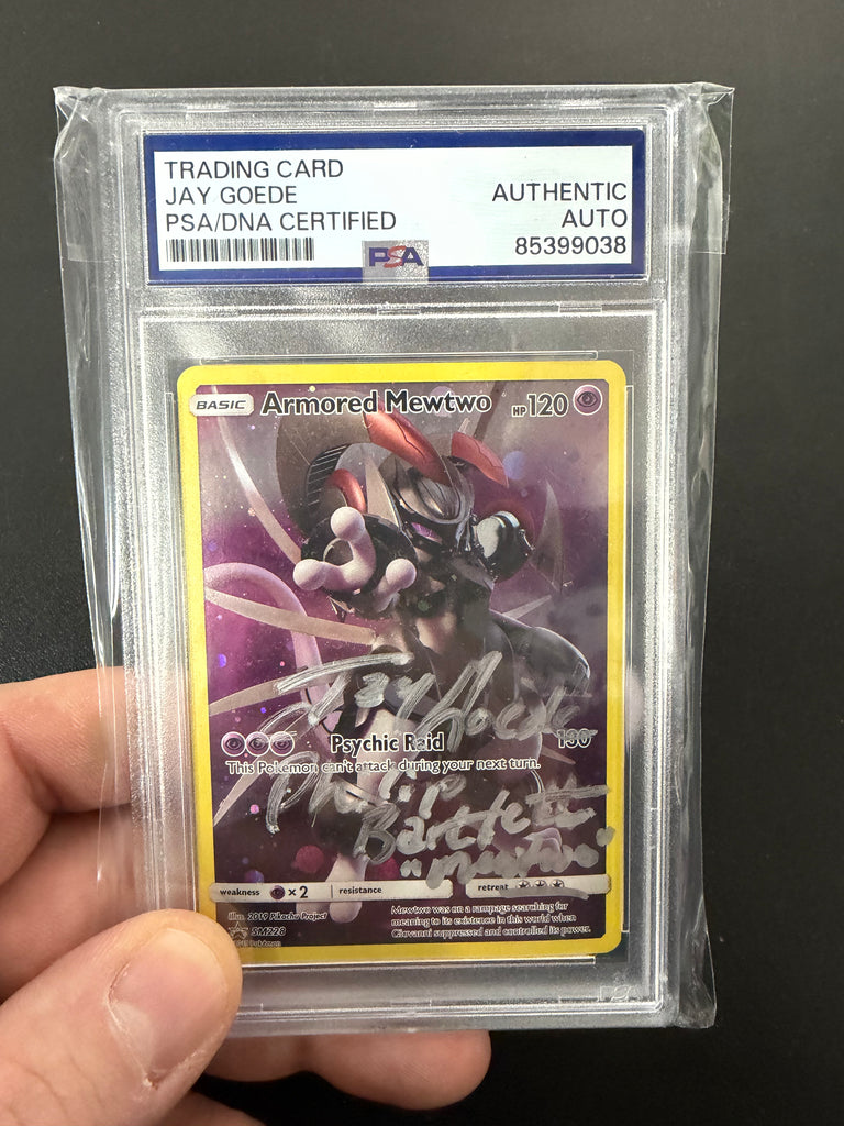 Pokemon TCG Armored Mewtwo Card Signed by Jay Goede (PSA Certified, Un –  RedFive Toys and Collectibles