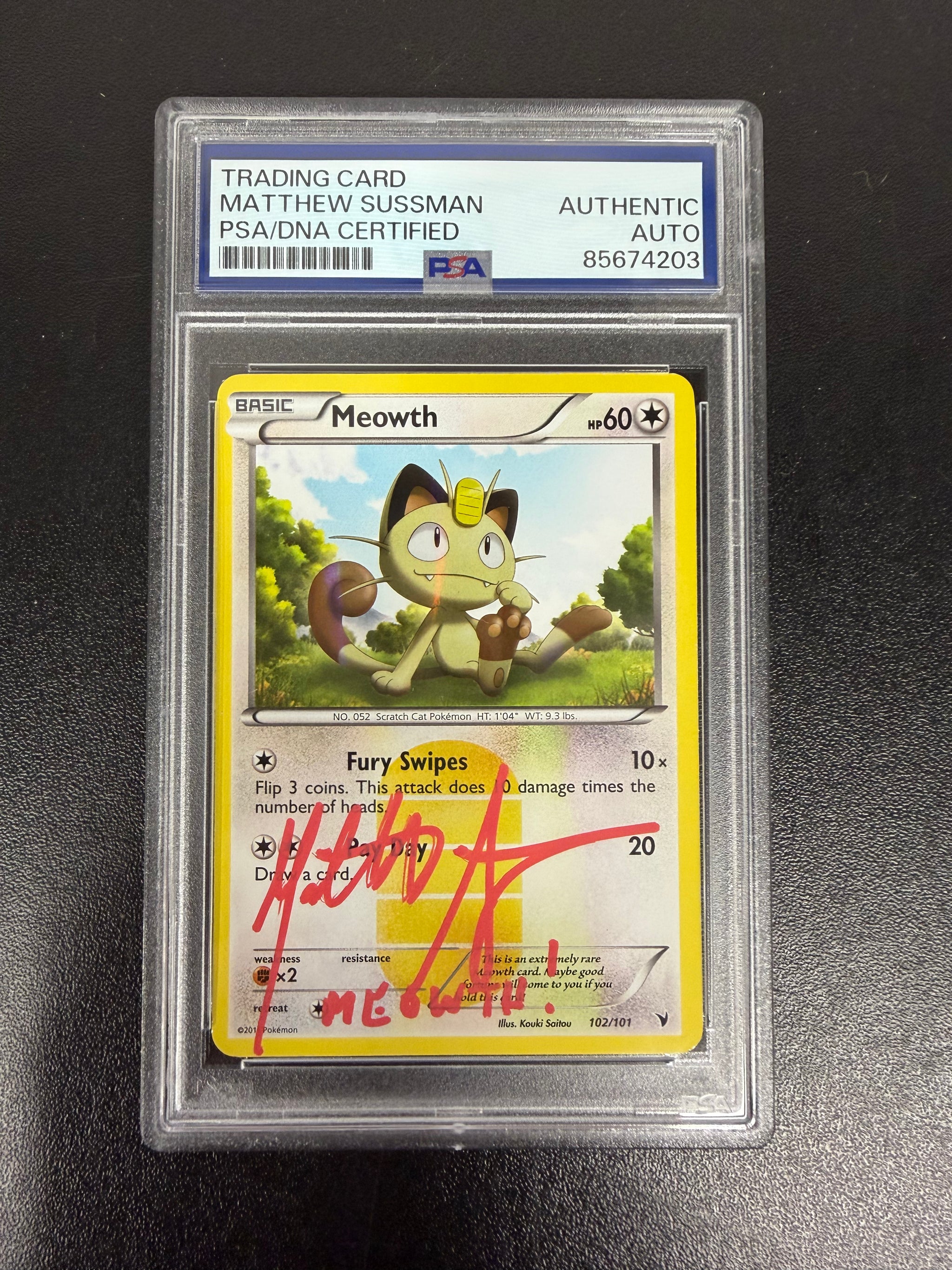 rare meowth card Pokemon TCG Meowth Card Signed by Matthew Sussman (PSA Certified, Ungr –  RedFive Toys and Collectibles