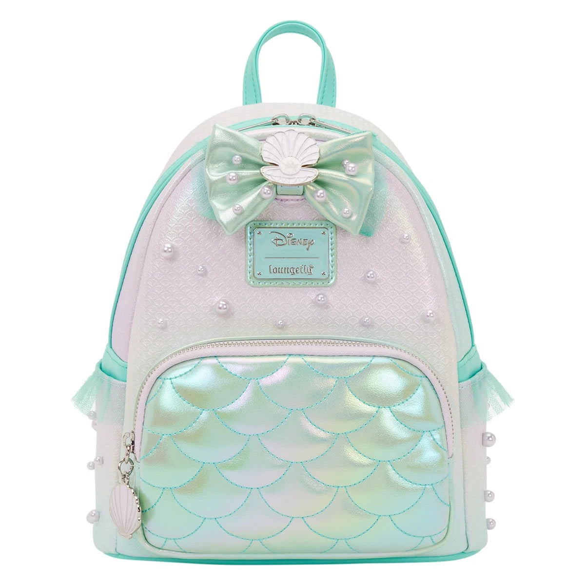disney little mermaid ombre scales mini backpack Loungefly Disney The Little Mermaid Iridescent Pearl Mini Backpack